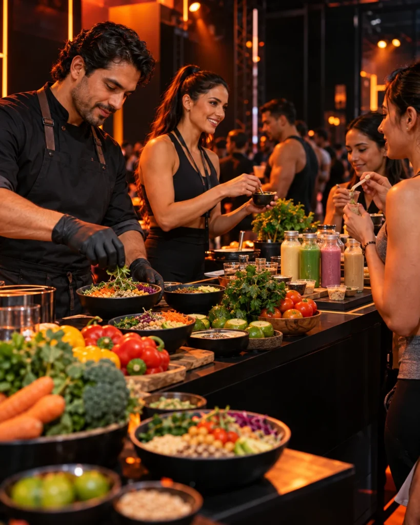 Demostración de cocina saludable en vivo